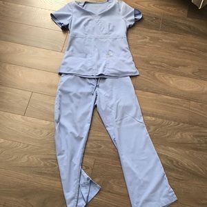 Grey’s Anatomy Scrub top (S) and pants (XS petite)